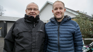 Finn og Mikkel Stenbye fra Bornholms Agro & Ventilation. 