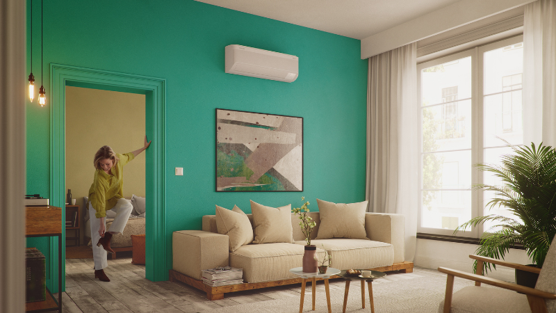 Hvidt display giver stilrent design