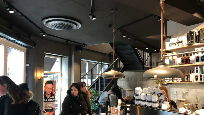 Klimaanlæg til butik