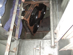4 ATEX EC-ventilatorer fra ebmpapst erstatter gammel Novenco ventilator på vogndækket på Prinsesse Benedikte.