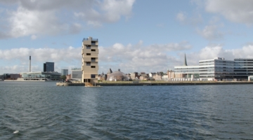 Højt trætårn på vej til Aarhus